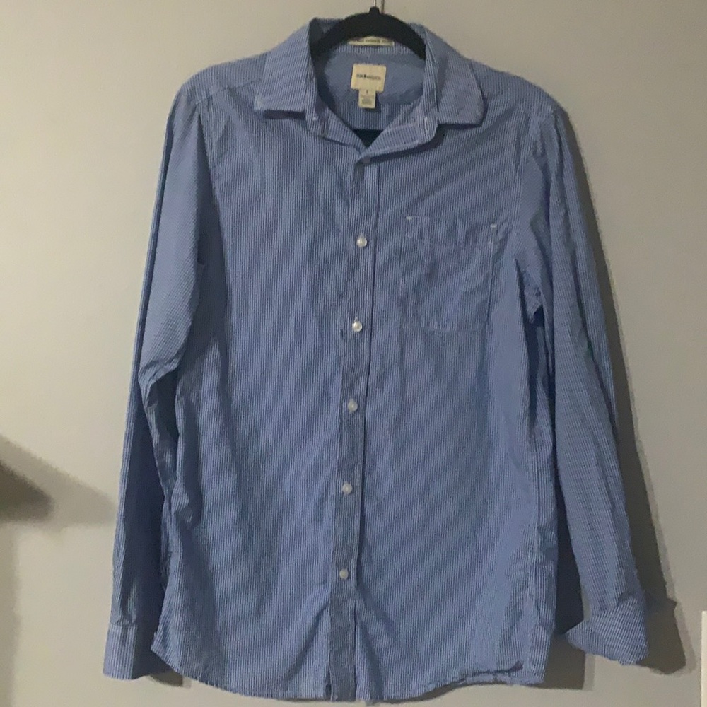 G.H Bass & Co Small Blue Plaid Long Sleeve